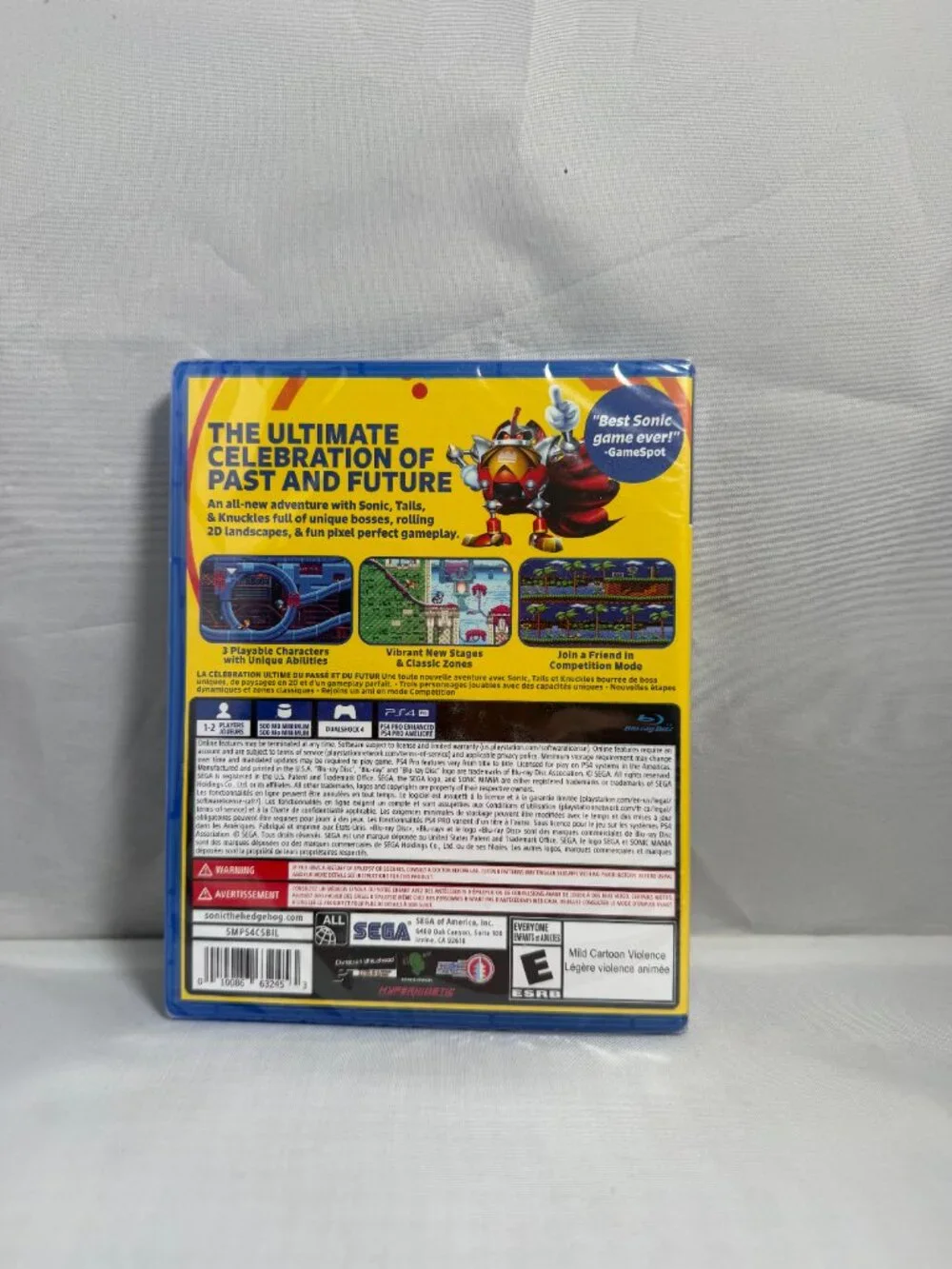 Sony PS4 Sega Sonic Mania Video Game Brand New Sealed